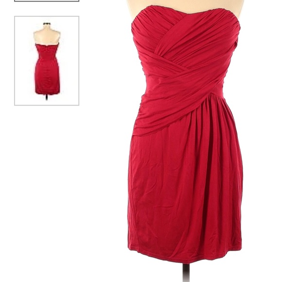 🎁 NWT Express Size Medium Ref Strapless Dress - Picture 1 of 5